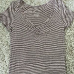 Striped short sleeve shirt